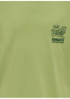 Thumbnail T-shirt en coton vert à imprimé avec une coupe droite et un col rond - Image 3