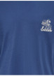 Thumbnail T-shirt en coton indigo à imprimé avec une coupe droite et un col rond - Image 3