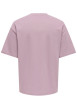 Thumbnail T-shirt rose uni avec une coupe droite et des manches courtes - Image 2