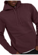 Thumbnail Sweat kaki uni en coton mélangé avec une coupe droite et une capuche - Image 6