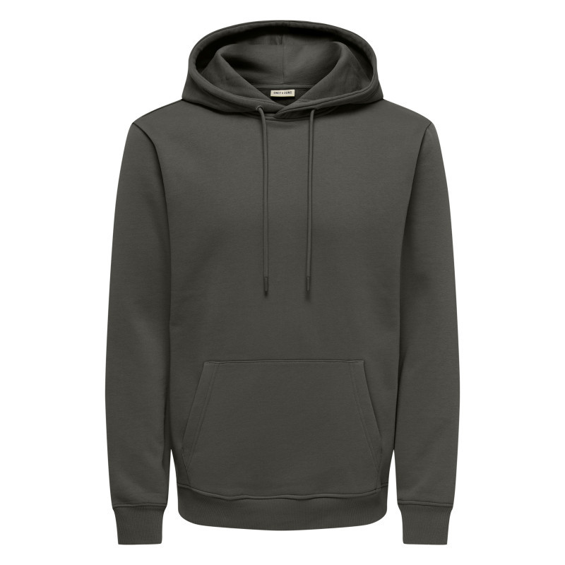 Only&sons - Sweat Mauve Uni En Coton Mélangé Avec Une Coupe Droite Et Une Capuche - Violet Only&sons - Sweat Mauve Uni En Coton Mélangé Avec Une Coupe Droite Et Une Capuche - Violet