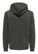 Thumbnail Sweat mauve uni en coton mélangé avec une coupe droite et une capuche - Image 2