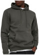Thumbnail Sweat mauve uni en coton mélangé avec une coupe droite et une capuche - Image 6