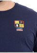 Thumbnail T-shirt en coton biologique marine à imprimé avec une coupe droite - Image 3