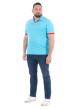 Thumbnail Polo en coton biologique ciel à imprimé avec une coupe droite - Image 3