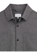 Thumbnail Chemise grise unie avec une coupe droite et un col à revers - Image 4