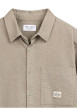 Thumbnail Chemise kaki unie avec une coupe droite et un col à revers - Image 4