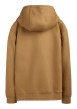 Thumbnail Sweat marron uni avec une coupe droite et un col à capuche - Image 2