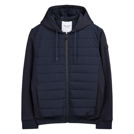 Gilet marine uni avec une coupe droite et un...