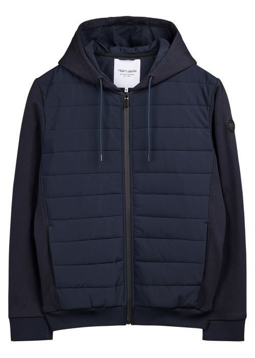 Gilet marine uni avec une coupe droite et un...