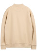 Thumbnail Gilet beige uni avec une coupe oversize et un col montant zippé - Image 2