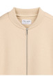 Thumbnail Gilet beige uni avec une coupe oversize et un col montant zippé - Image 4