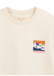 Thumbnail Sweat écru à imprimé avec une coupe droite et des manches longues - Image 4
