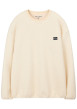 Thumbnail Sweat écru uni avec une coupe droite et des manches longues