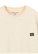 Thumbnail Sweat écru uni avec une coupe droite et des manches longues - Image 4