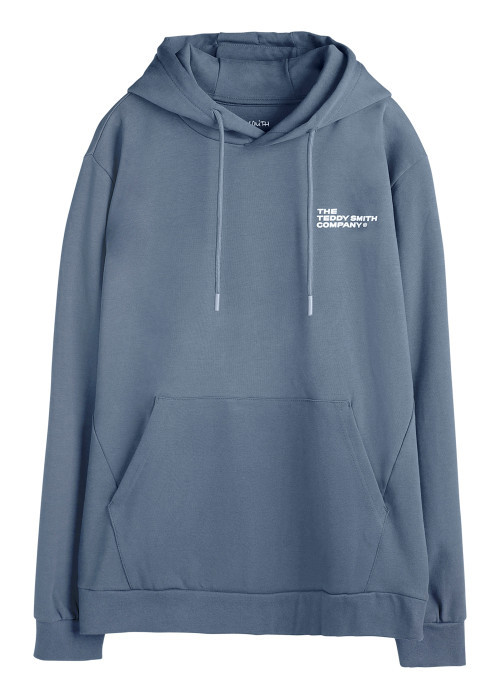 Sweat gris uni avec une coupe droite et pourvu...