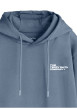 Thumbnail Sweat gris uni avec une coupe droite et pourvu d'un col à capuche - Image 3