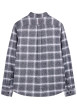 Thumbnail Chemise grise à carreaux avec une coupe droite et un col à revers - Image 2
