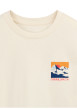 Thumbnail T-shirt écru à imprimé avec une coupe droite et des manches courtes - Image 4