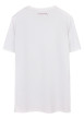 Thumbnail T-shirt blanc uni avec une coupe droite et des manches courtes - Image 2