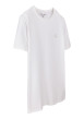 Thumbnail T-shirt blanc uni avec une coupe droite et des manches courtes - Image 3