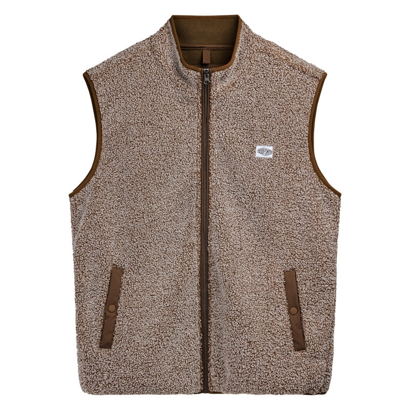 Teddy Smith - Sweat Zippé Beige Uni Avec Une Coupe Droite Et Un Col Montant - Beige