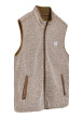 Thumbnail Sweat zippé beige uni avec une coupe droite et un col montant - Image 3