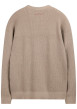Thumbnail Pull beige uni avec une coupe droite et des manches courtes - Image 2