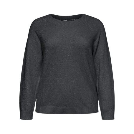 Pull anthracite à coupe droite pourvu d'un col...
