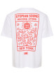 Thumbnail T-shirt en coton biologique blanc à imprimé avec une coupe droite - Image 2