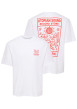 Thumbnail T-shirt en coton biologique blanc à imprimé avec une coupe droite - Image 3