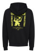 Thumbnail Sweat noir à imprimé avec une coupe droite et un col à capuche - Image 2
