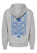 Thumbnail Sweat gris à imprimé avec une coupe droite et un col à capuche - Image 2
