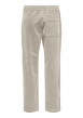 Thumbnail Pantalon jogging en coton beige uni avec une coupe droite et taille élastiquée - Image 2