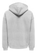 Thumbnail Sweat zippé gris uni avec une coupe droite et un col à capuche - Image 2