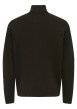 Thumbnail Gilet en coton mélangé marron uni avec une coupe droite et un col montant - Image 2
