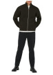 Thumbnail Gilet en coton mélangé marron uni avec une coupe droite et un col montant - Image 5