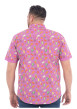 Thumbnail Chemise parme à motifs avec une coupe droite et un col à revers - Image 2