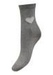 Thumbnail Chaussettes hautes kaki unies avec un imprimé cœur à la cheville