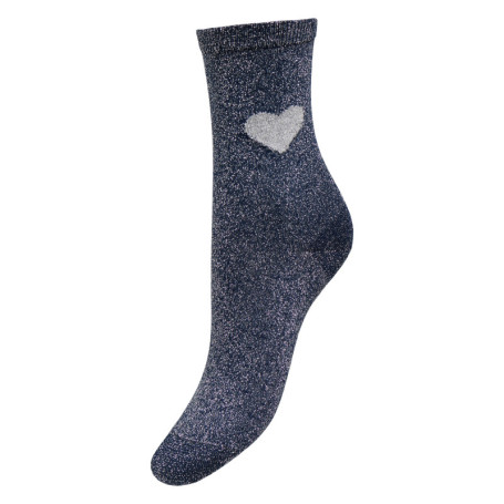 Chaussettes hautes marine unies avec un imprimé...