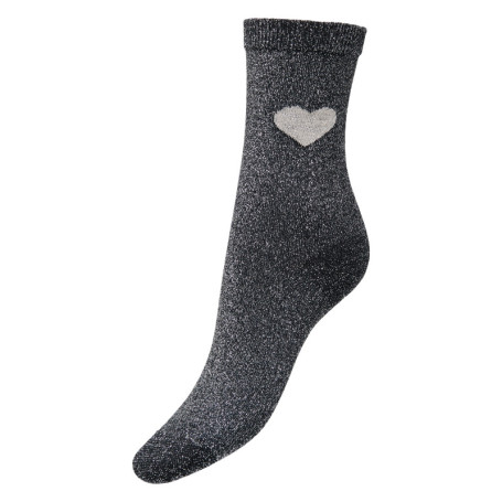 Chaussettes hautes noires unies avec un imprimé...