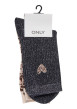 Thumbnail Lot de 2 paires de chaussettes hautes noires et à motif léopard - Image 2