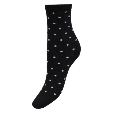Chaussettes hautes en coton mélangé noire avec...