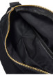 Thumbnail Banane en coton noire unie avec une fermeture zippée et une sangle - Image 3