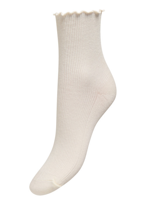 Chaussettes hautes blanche uni avec une...