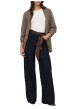 Thumbnail Jean en coton brut uni avec une coupe bootcut et une ceinture à la taille - Image 6