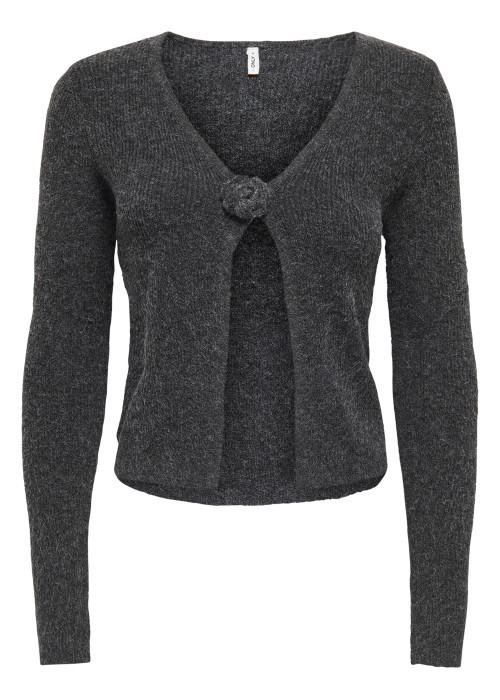 Gilet gris uni avec une coupe ajustée et des...