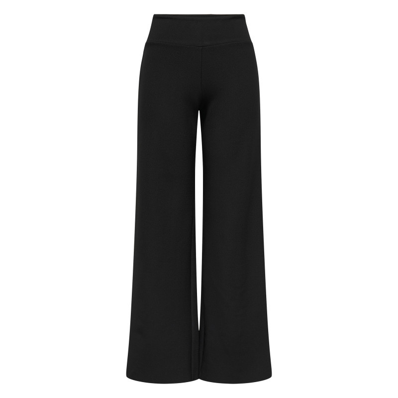 Only - Pantalon Jogging Noir Uni Coupe Bootcut Et Une Taille élastiquée - Noir