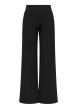 Thumbnail Pantalon jogging noir uni coupe bootcut et une taille élastiquée