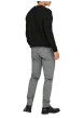 Thumbnail Pantalon chino gris uni avec une coupe slim muni d'un zip et d'un bouton - Image 4